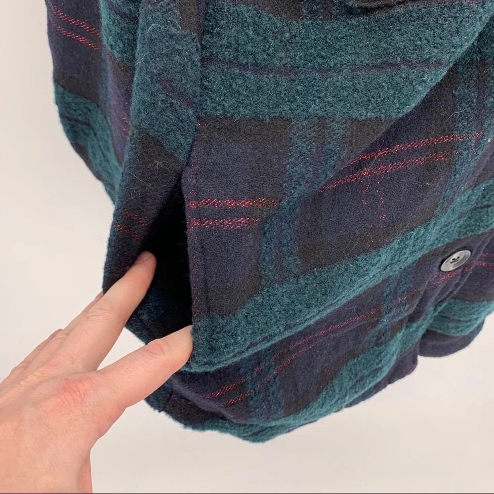 Bershka plaid wool